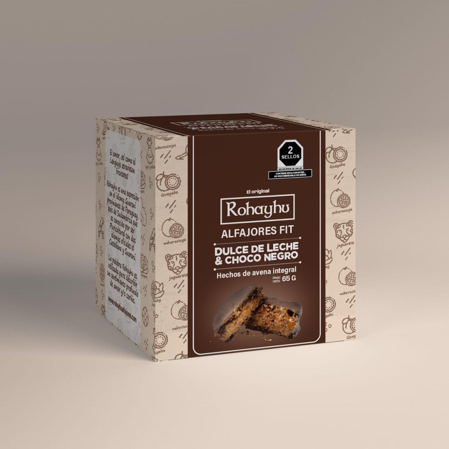 Alfajor de avena Choco Negro 0% azúcar