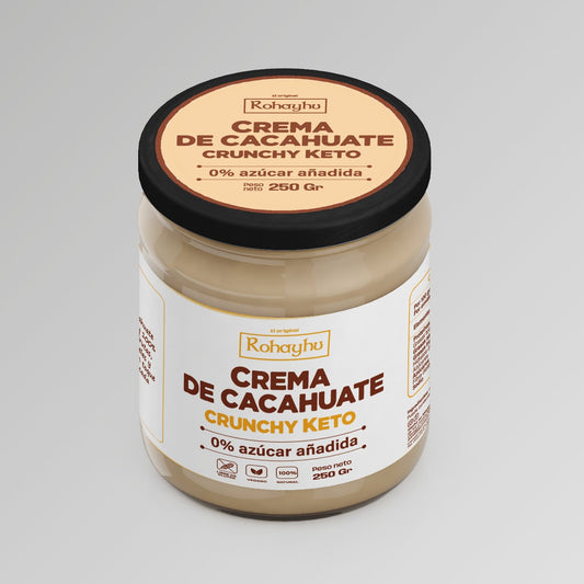 Crema de Cacahuate Crunchy Keto