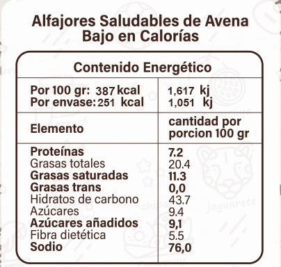 Alfajor de Avena Choco Fresa 65gr